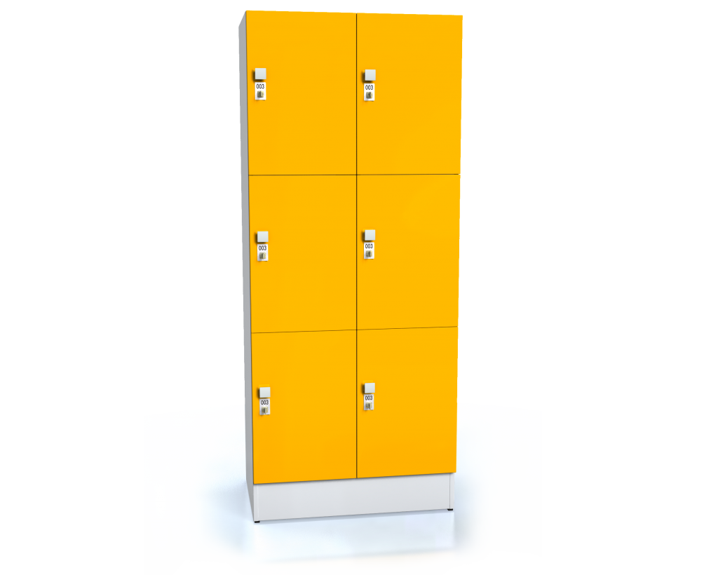 Premium lockers with six lockable boxes ALFORT AD 1920 x 800 x 520